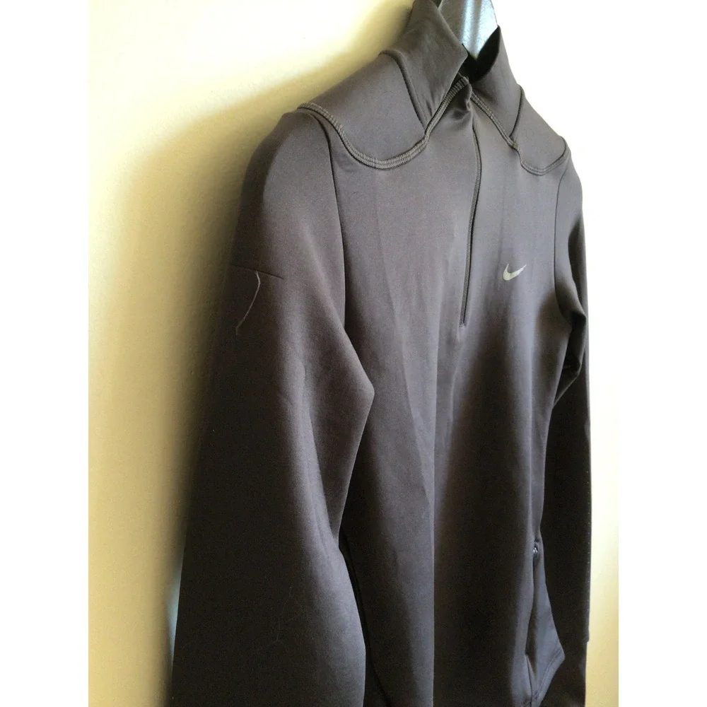 Nike Swift Therma-FIT ADV Running Half Zip Pullover XS Gray Reflective NWT